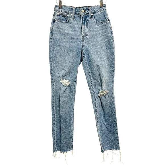 Madewell Perfect‎ Vintage Jeans Womens 25 Light Wash High-Rise Straight