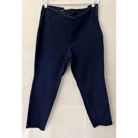 Talbots Women's Heritage Ankle Pants Blue Denim Size 18W