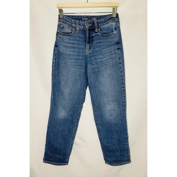 Old Navy O.G. Loose Denim Blue Jeans‎ High Rise Women's SIZE 0