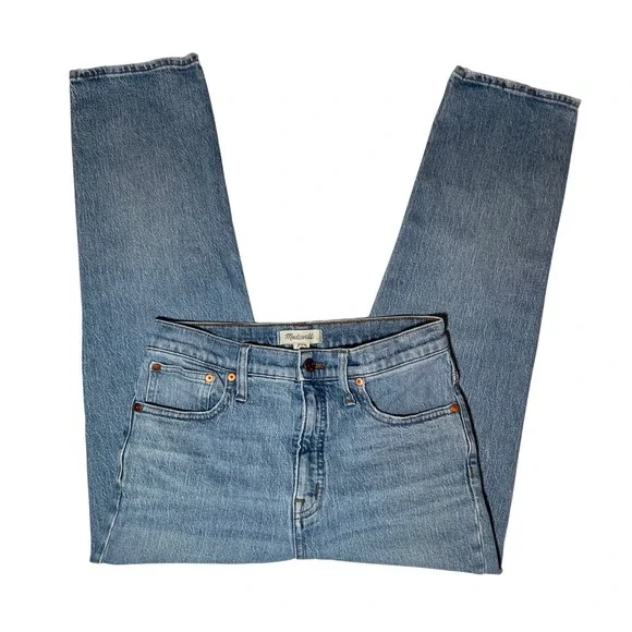 Madewell Classic Straight Jean‎ Womens 28 Medium Wash High Rise Blue Denim