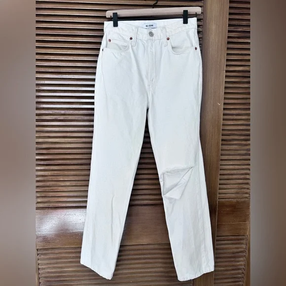 Re/Done white jeans