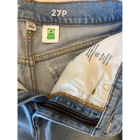 J.Crew Classic Straight Jeans Light‎ Wash Candiani Denim 27P BA657 FA21