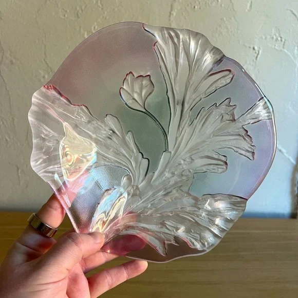 Mikasa Savoir Vivre Artesia Nouveau Pink Purple Green Floral Bowl Dish 8”