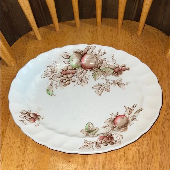 Vintage Johnson Brothers “Harvest Time” Oval Plate Platter 10