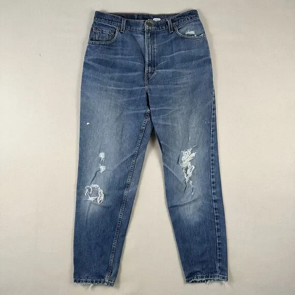 Vintage 90s‎ Levi’s 550 Jeans Women’s 14 Regular Blue Denim Relaxed Tapered Leg