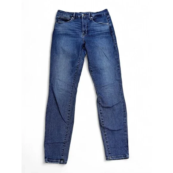 Good American High-Rise Tapered Jeans Size 30 Medium‎ Wash