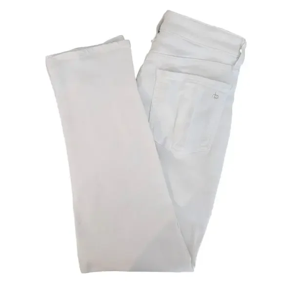 Rag and‎ Bone White Denim Skinny Jeans High Rise Ankle | Womens 28 | MINOR FLAWS
