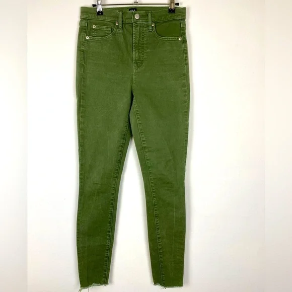 Gap Denim True Skinny Women Size 2/26 Tall Jeans, Olive Green Denim Skinny Jeans