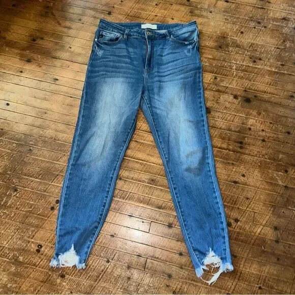 KanCan Light Blue Distressed Jeggings