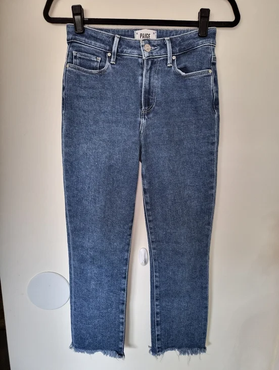 EUC PAIGE Cindy Crop in Imperial Tuned Hem 25