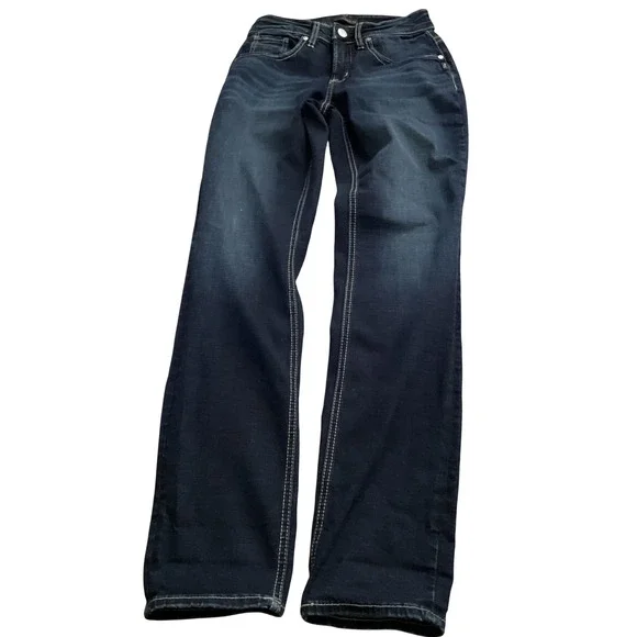 Silver Jeans Co Boyfriend Dark Wash Denim Jeans W25 L29 L27101ECF485