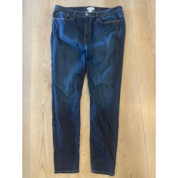 Judy Blue Dark Wash Skinny Jeans High‎ Rise Stretch Denim 8393 Womens 3XL