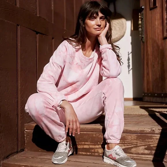 All Fenix | Anthropologie | Pink Aryah Tie-Dye Joggers | Small