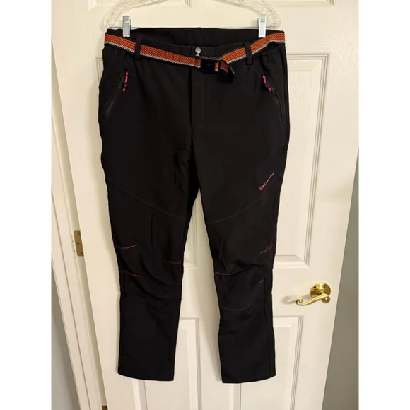 Women's Fleece Lined Snow/Ski Pants w/Belt NWOTs XL