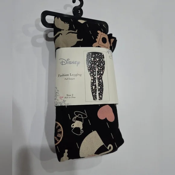 NWT Disney Black  Leggings Sz.2
