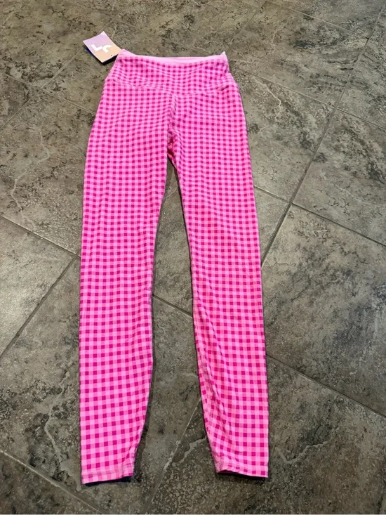 🍗JoyLab 7/8 high rise Pink Gingham Leggings