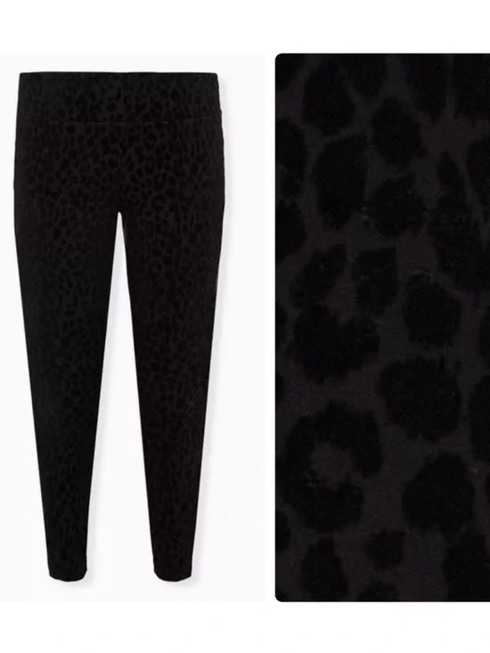 Torrid Pants Pixie Skinny Studio Luxe Ponte High-Rise Flocked Print Pant 3 3X