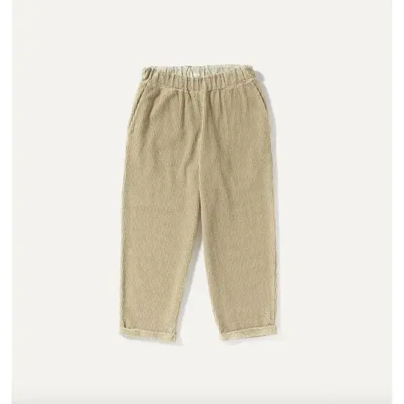 LABO.ART Panta Paride Velluto Corduroy Trousers Light Tan in Size 2 / Medium