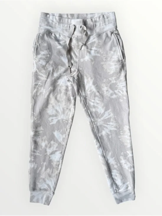 Athleta Balance Printed Jogger in Serene Light Grey Heather Tie-Dye Size Small