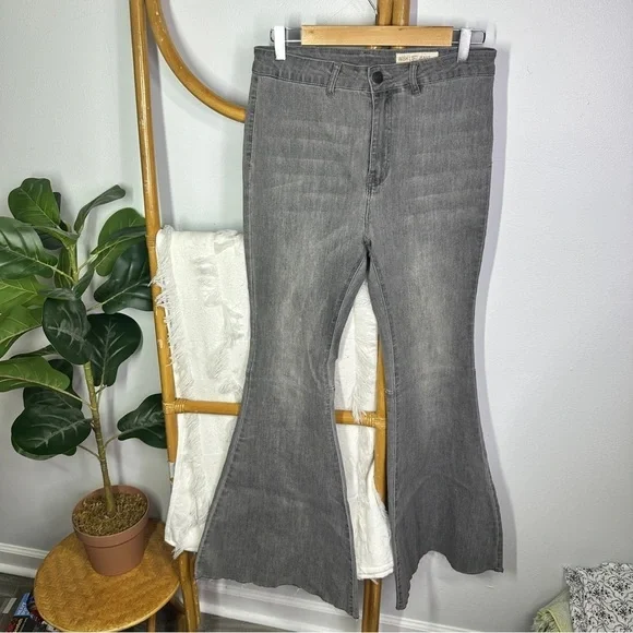 Wishlist Grey Bell Bottoms sz L