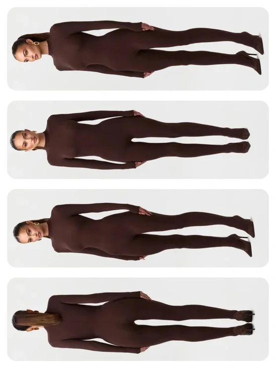 naked wardrobe Chocolate Brown Seamless Long-Sleeve Jumpsuit