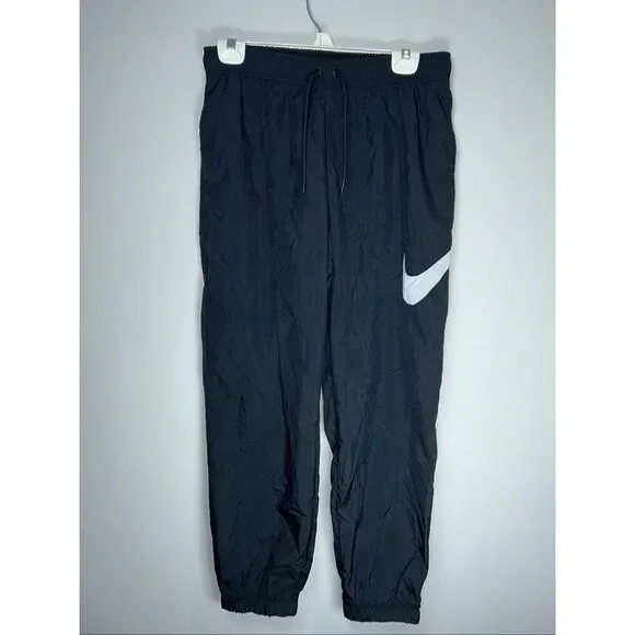 Nike black swishy joggers size medium