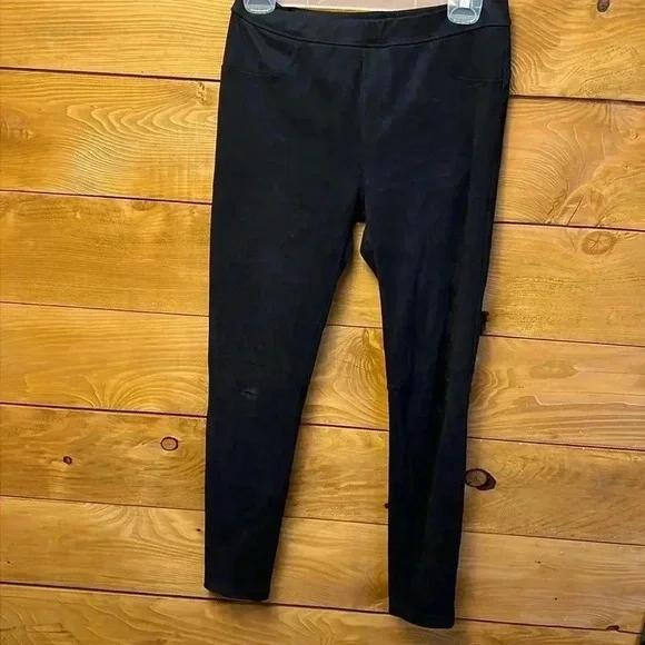 Womens Sanctuary black velvet‎ leggings Md Polyester Spandex Casual streetwear
