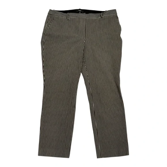 Theory Treeca 4 Stripe Stretch Pants Style K0104207 Size‎ 10 Slim Fit Trousers