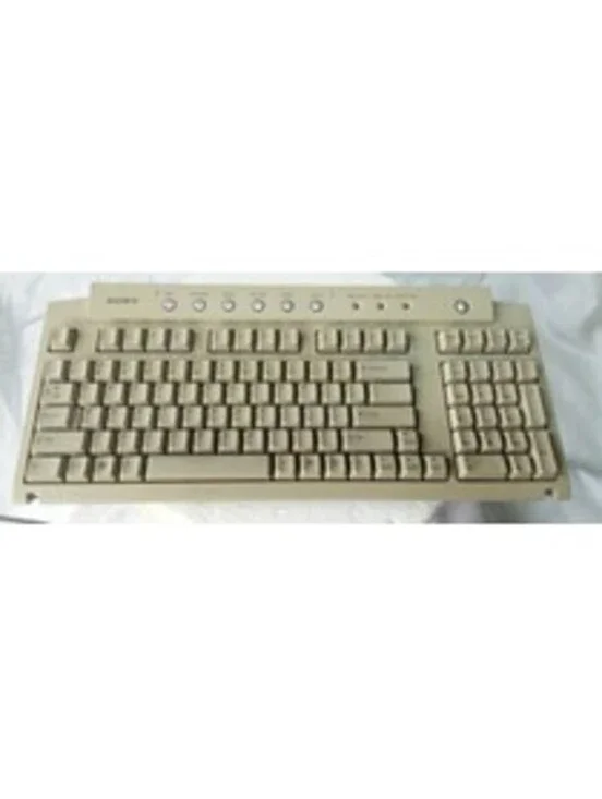 Sony VAIO PCVA-KB1P Vintage PS/2 Wired Keyboard Gray Fully Tested Working