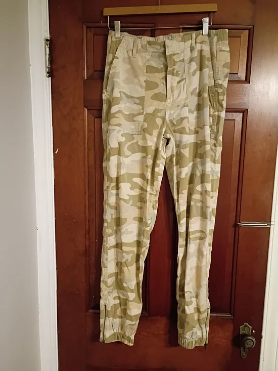 GAP Beige and Tan Camo Pants