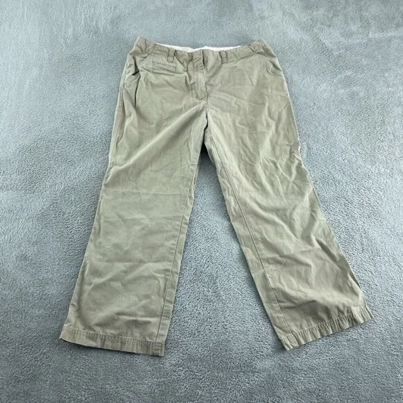 Isaac Mizrahi For Target Womens Khaki Chino Pants Size 10 Cotton Leg  2762