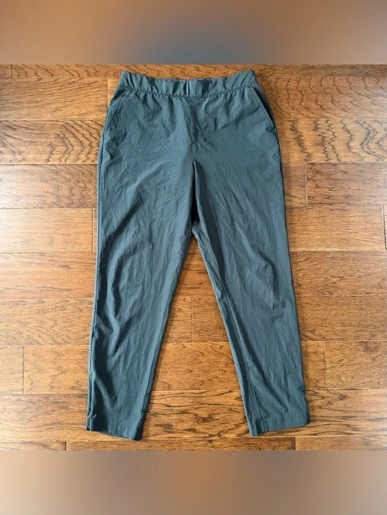 Tommy Bahama Golf Pants Womens Large Black Pull On Stretch Performance Ankle Zip