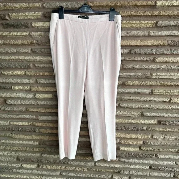 Carlisle Light Blush Pink Christy Side Zip Ankle Pants