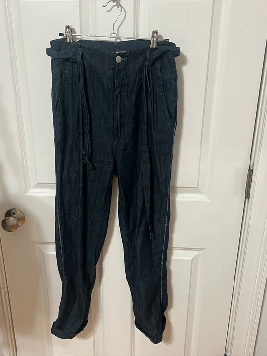 Sundry Denim Tie-Waist Chino-Style Pants