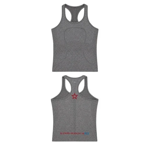 Lululemon Womens 8 Swiftly‎ Tech Racerback Tank Top with Logo in Grey