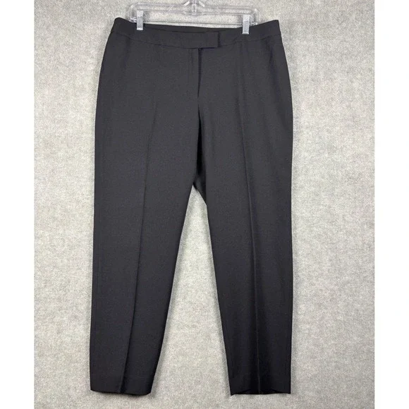 Anne Klein Dress Pants Slim Fit Trousers Size 14 Black‎ 10630838-169