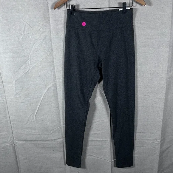 NWT Aerie Chill Play Move Leggings Womens Medium Dark Heather‎ Gray Cotton Blend