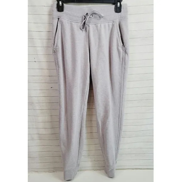 LULULEMON WARM DOWN JOGGER IN GRAY, SZ 4