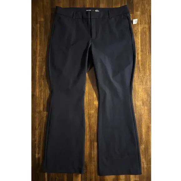 Old Navy Women’s 18 Pixie Flare Pants 37 x 30 High Rise Cotton Stretch Trouser