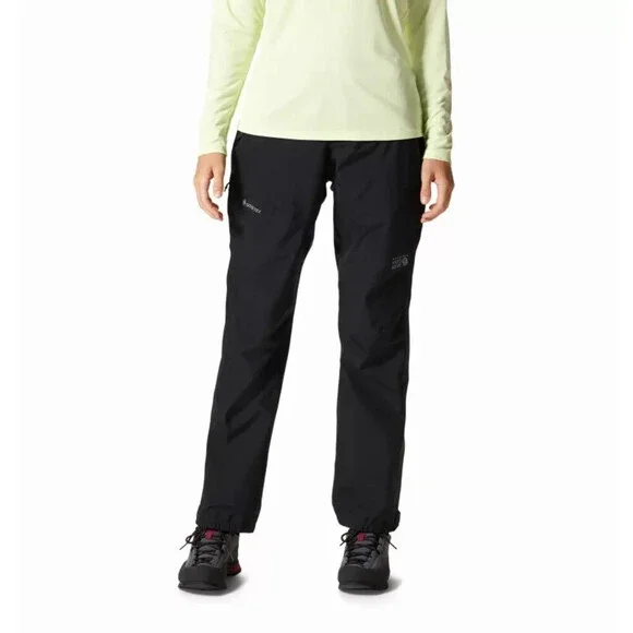 Mountain Hardwear Exposure/2 Paclite Pants Women's XS Black Straight Leg ERK1655