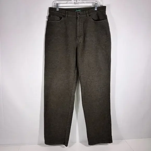 Ralph Lauren Grey Cotton Pants Size 16 1016