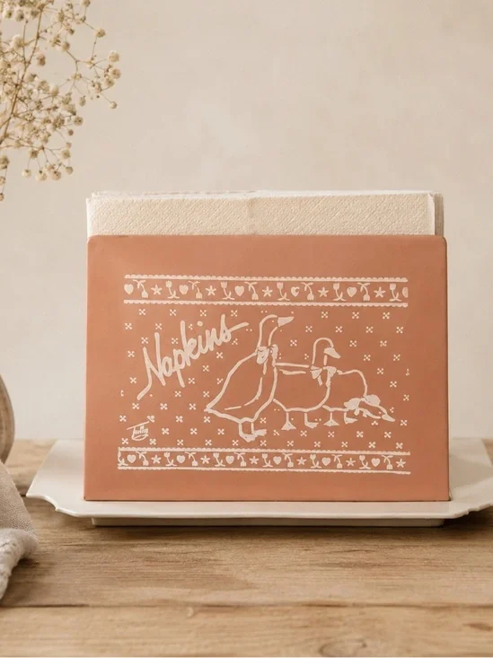 Vintage Goose Napkin Holder, Silly Goose! 🪿