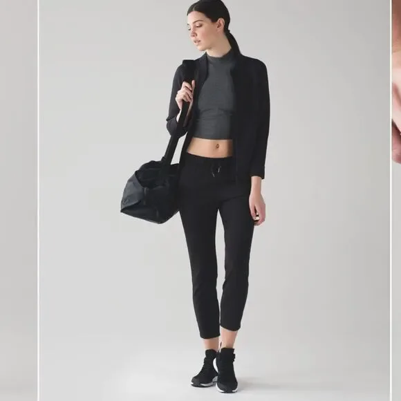 Lululemon On The Fly Pant 7/8 Ankle Black Size 4