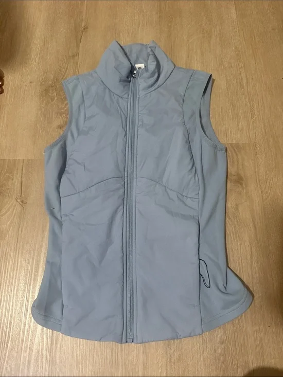 lululemon athletica Powder Blue Quilted Zip Vest