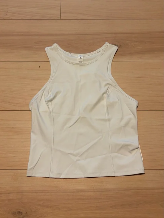 Lululemon White High-Neck Athletic Tank Top NWT - Size 8