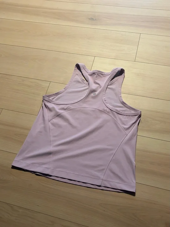 Lululemon Light Pink High Neck Racerback Workout Tank Top Size 14