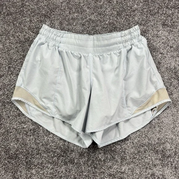 Lululemon Hotty-Hot Shorts II Womens Size 6 Blue Low Rise 4