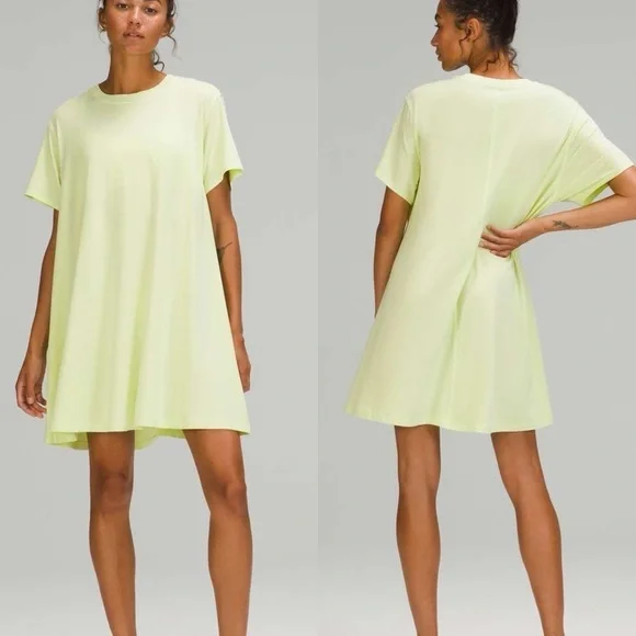 Lululemon All Yours Tee Dress - Crispin Green SZ 6