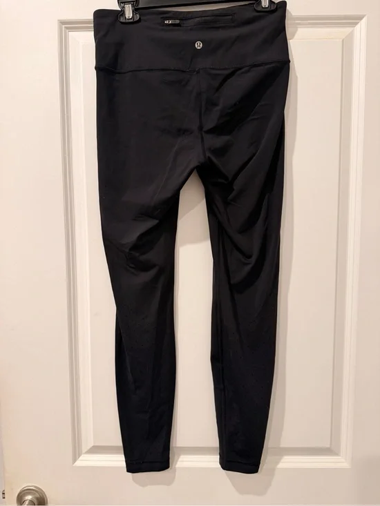 Lululemon laser cut black full length leggings