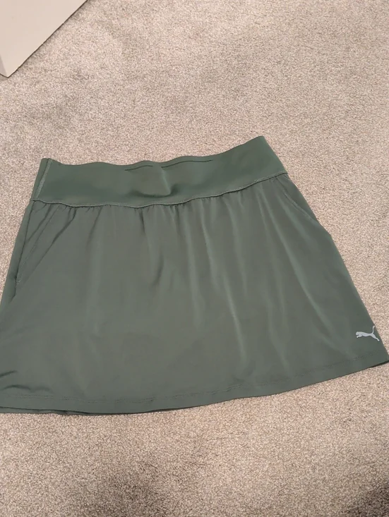 Puma Dark Sage Green Athletic Skort